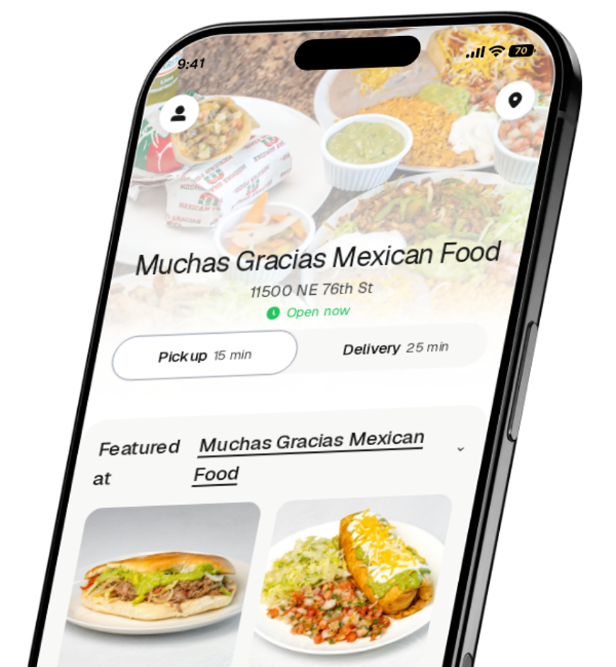 Muchas Gracias Mexican Food app preview