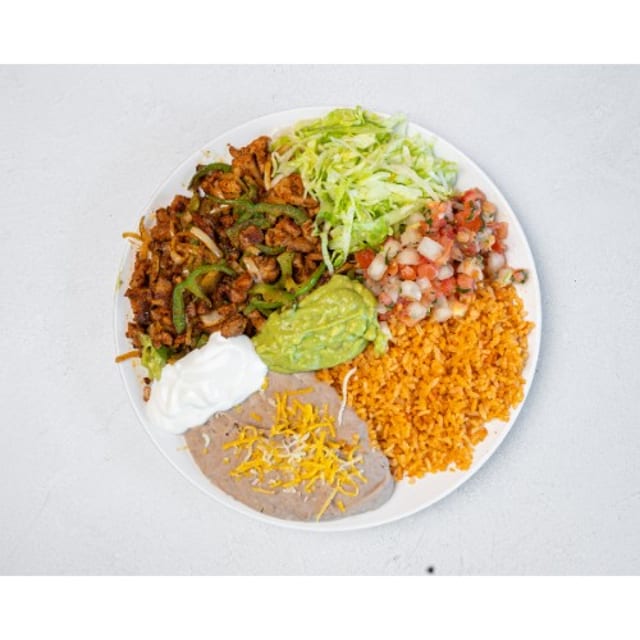 Combo 16 - Chicken & Fajita Veggies Plate.