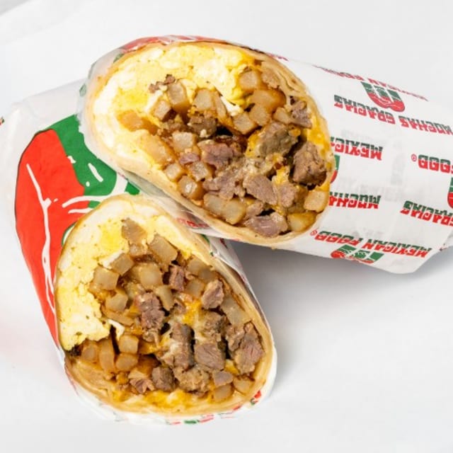 Steak & Egg Breakfast Burrito.