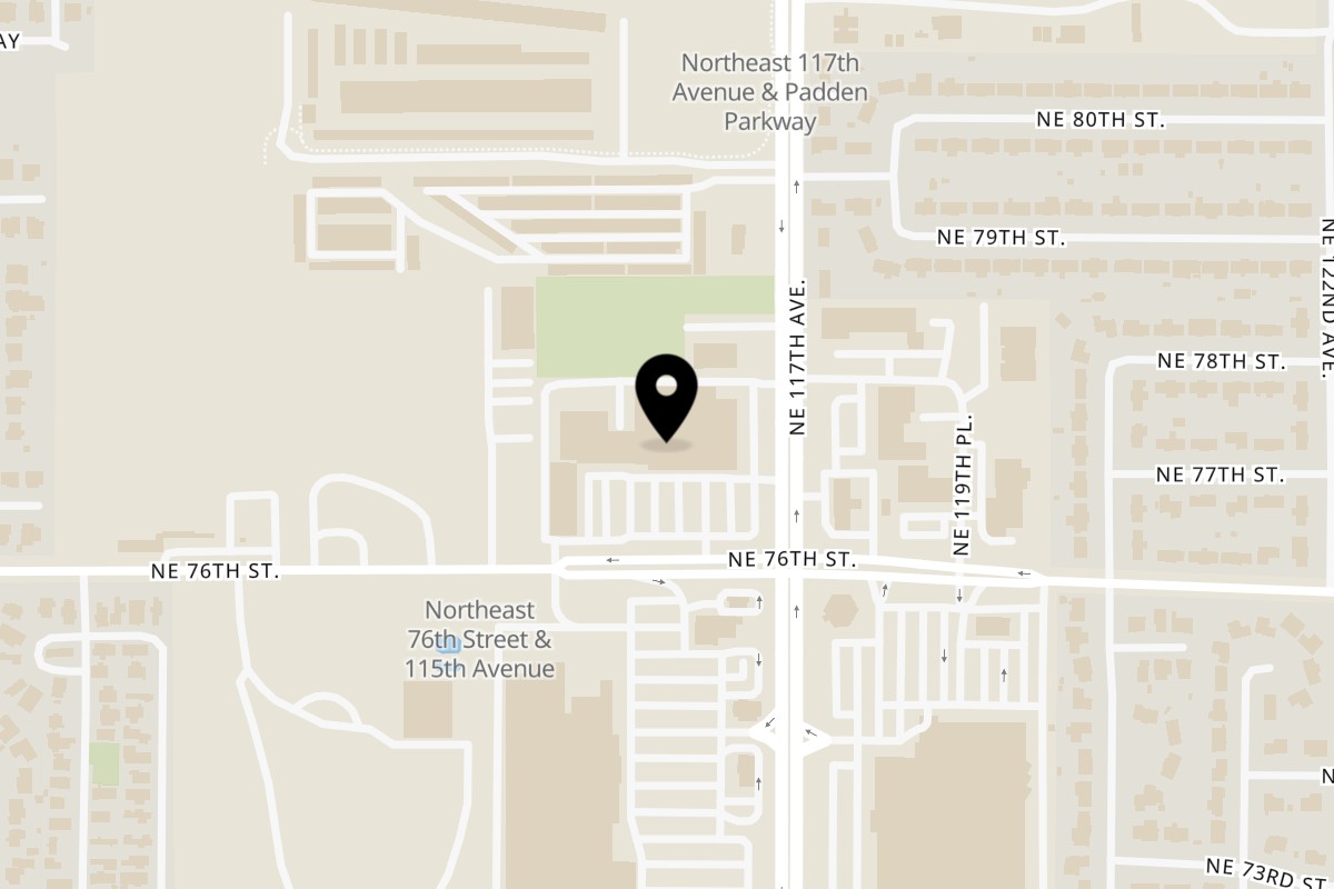 Map showing the location of Muchas Gracias Mexican Food Vancouver NE 76th ST - Orchards on 11500 NE 76th St in Vancouver